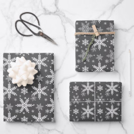 Feuille De Papier Cadeau flacons d'hiver motif vacances