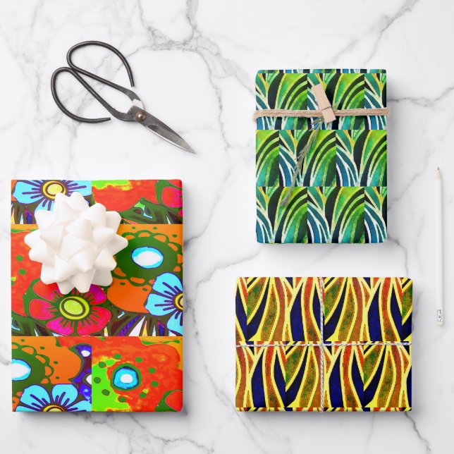 Feuille De Papier Cadeau Flair moderne ! (Recto)