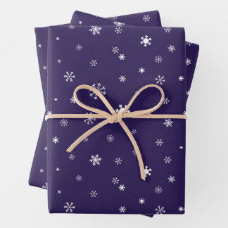 Feuille De Papier Cadeau Flèche de neige