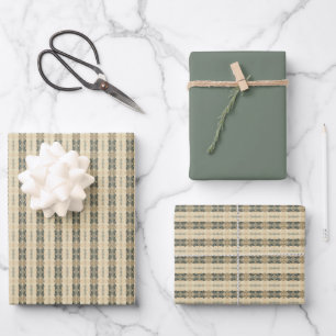 Feuille De Papier Cadeau Fletcher avec solide vert clair