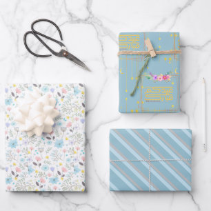 Feuille De Papier Cadeau Fleur de l'Aïd