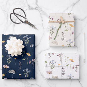 Feuille De Papier Cadeau Fleur sauvage de printemps coloré Meadow Garden Ma