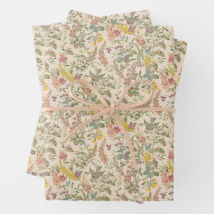 Feuille De Papier Cadeau Fleur Shabby Chic