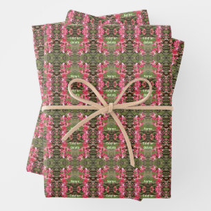 Feuille De Papier Cadeau Fleurs de Dogwood rose Painting Personnalisé