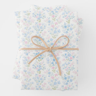 Feuille De Papier Cadeau Fleurs de Noël du grand-millénaire avant-gardiste