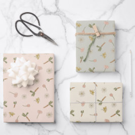 Feuille De Papier Cadeau Fleurs de printemps