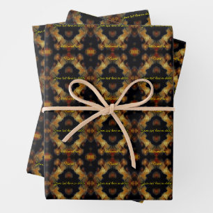 Feuille De Papier Cadeau Fleurs de rose jaune Élégant Personnalisé