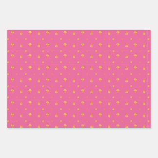 Feuille De Papier Cadeau Fleurs d'été