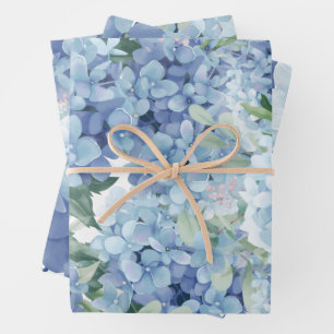Feuille De Papier Cadeau fleurs d'Hydrangea