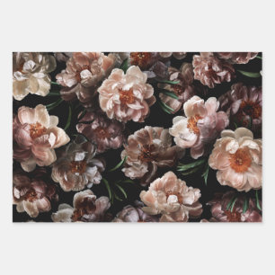 Feuille De Papier Cadeau Floral traditionnel Rembrandt