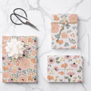 Feuille De Papier Cadeau Flore printanière