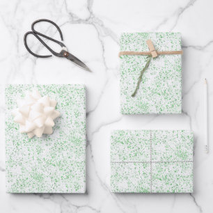Feuille De Papier Cadeau Foyer vert de Noël texture saturée