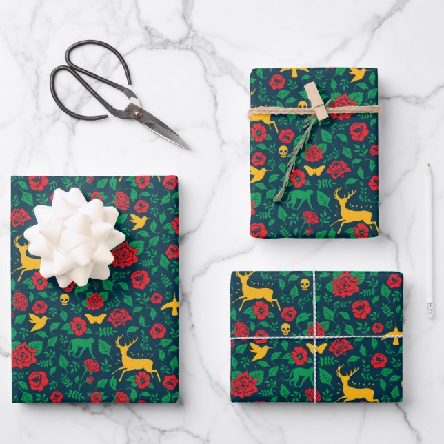 Feuille De Papier Cadeau Frida Kahlo | Life Symbols (Recto)
