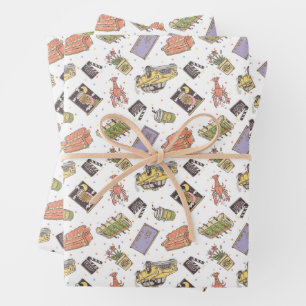Feuille De Papier Cadeau FRIENDS™   Motif à pois et icônes