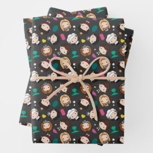 Feuille De Papier Cadeau FRIENDS™ Motif Chibi de personnage