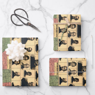 Feuille De Papier Cadeau Frontière de guerre civile Portraits militaires 1