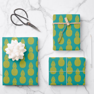 Feuille De Papier Cadeau Fruit tropical ananas