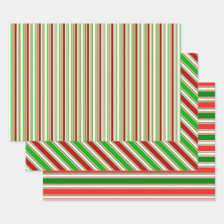 Feuille De Papier Cadeau Fun Vert, Blanc, Rouge Coloré Noël Inspiré