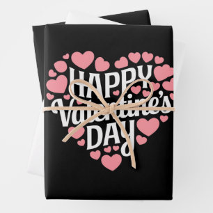 Feuille De Papier Cadeau Funny Happy Valentines Day Heart Love Valentine