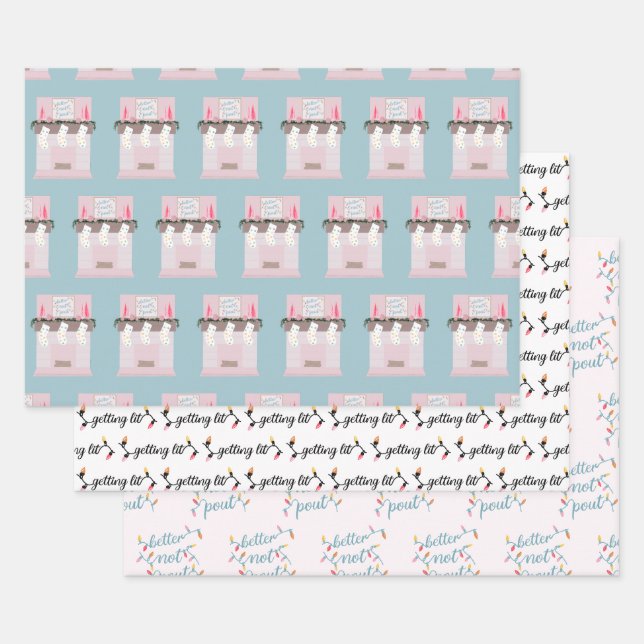 Feuille De Papier Cadeau Funny Noël adulte (Lot)