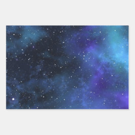 Feuille De Papier Cadeau Galaxie