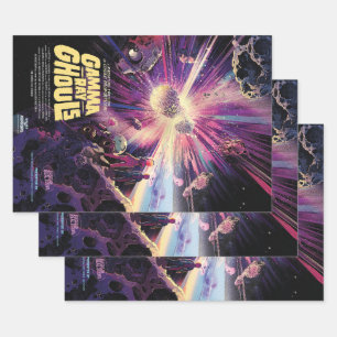 Feuille De Papier Cadeau Gamma Ray Burst Pulsars Kilonova Collision cosmiqu