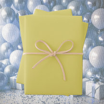 Gentle Warm Yellow Wrapping Paper Sheets