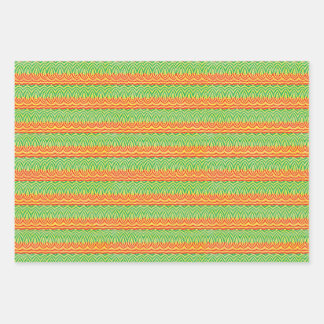 Feuille De Papier Cadeau Geometric Tribal Retro Mid-Century Pattern