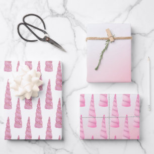Feuille De Papier Cadeau Glam blanc rose étincelle Unicorne Anniversaire