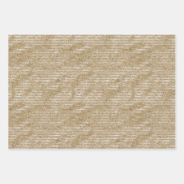 Feuille De Papier Cadeau Glitzy Glam Gold Parties scintillant raypes