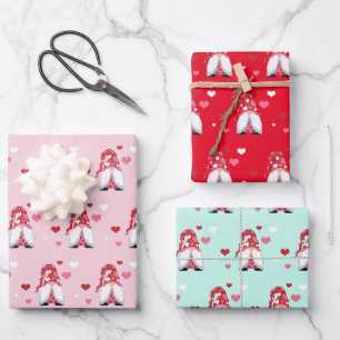 Feuille De Papier Cadeau Gnome Love