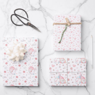 Feuille De Papier Cadeau Gnome lunatique Saint Valentin