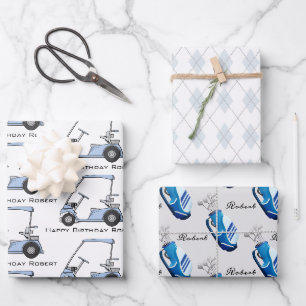 Feuille De Papier Cadeau Golf personnalisé