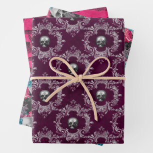Feuille De Papier Cadeau Goth rose