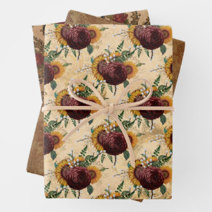 Feuille De Papier Cadeau Gothique d'automne