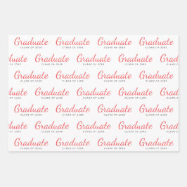 Feuille De Papier Cadeau Graduate Classe de Simple Modernité Graduation