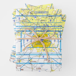 Feuille De Papier Cadeau Graphique aéronautique