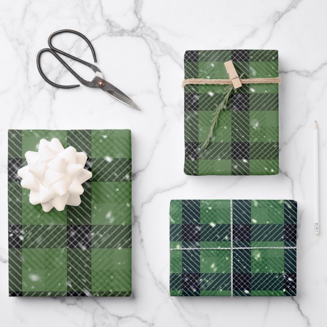 Feuille De Papier Cadeau Green family christmas wallpaper (Recto)