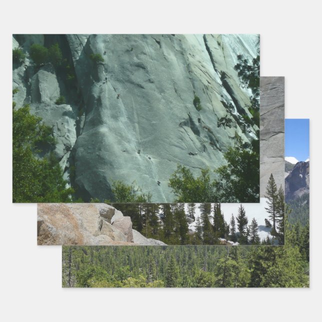 Feuille De Papier Cadeau Grimpeurs sur El Capitan (Lot)