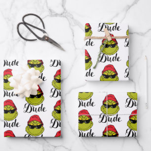 Feuille De Papier Cadeau Grinch   Le type