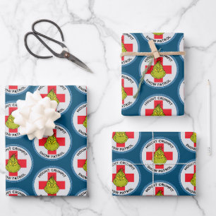 Feuille De Papier Cadeau Grinch Patrouille de neige du mont Crumpit
