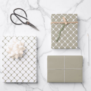 Feuille De Papier Cadeau Gris Palestinien Keffiyeh Design Motif