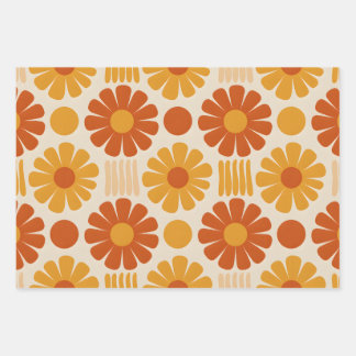 Feuille De Papier Cadeau Groovy Garden