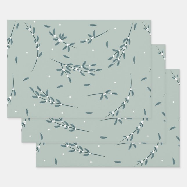 Feuille De Papier Cadeau Gui- (Lot)