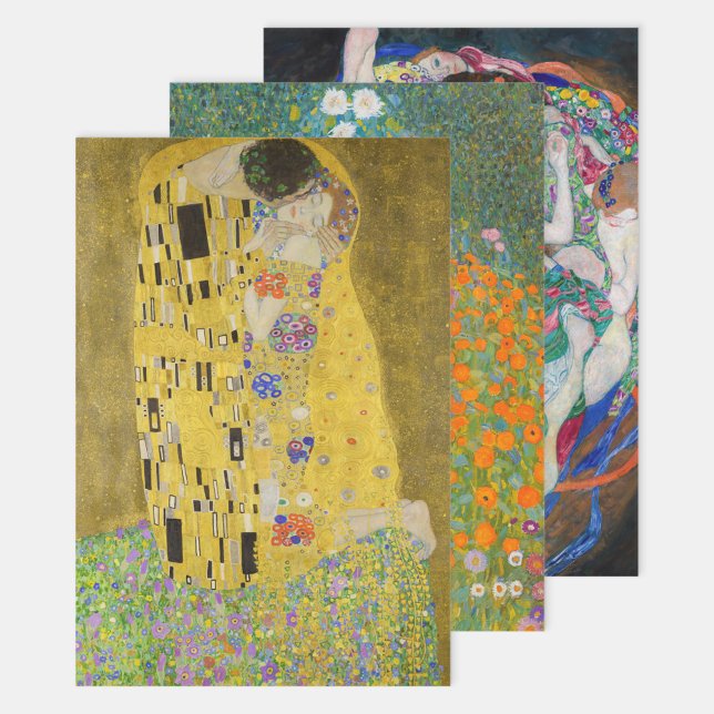 Feuille De Papier Cadeau Gustav Klimt - Sélection de chefs-d'oeuvre (Créateur téléchargé)