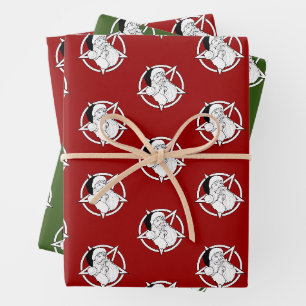Feuille De Papier Cadeau Hail Père Noël