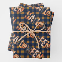 Halloween Plaid Pumpkin