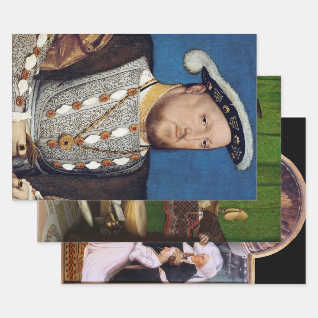 Feuille De Papier Cadeau Hans Holbein le jeune (Lot)