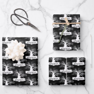 Feuille De Papier Cadeau Harry Potter   Always Quote Silhouette