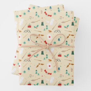 Feuille De Papier Cadeau Harry Potter   Motif d'icône de vacances